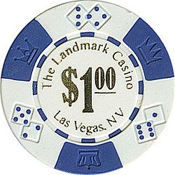 Landmark Casino Lucky Crown Poker Chips