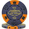 $500 Blue Las Vegas Tri-Color 11.5g Poker Chip - DiscountCasinoGear.com