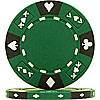 14Gram GREEN TRI COLOR ACE KING SUITED CHIP - DiscountCasinoGear.com