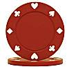 RED Suited Composite Chip - DiscountCasinoGear.com