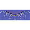 Blackjack Layout 36 x 72 inch Blue Felt - DiscountCasinoGear.com