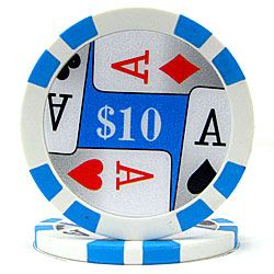 Poker Chips with Denominations
