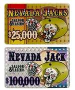 Nevada Jacks 40 Gram Ceramic Poker Plaques