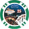 Jackpot Casino Poker Chips with Denominations